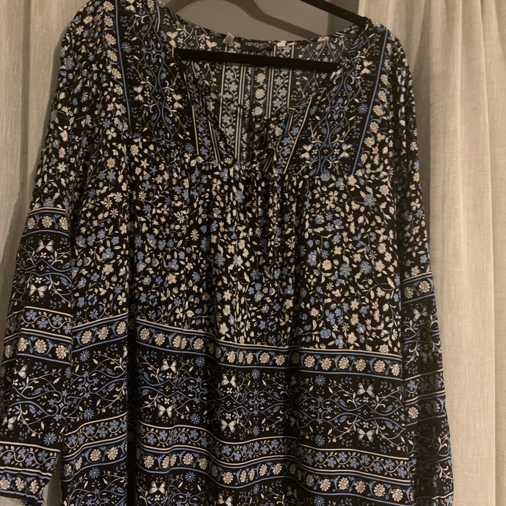 Tie Neck Boho Blouse